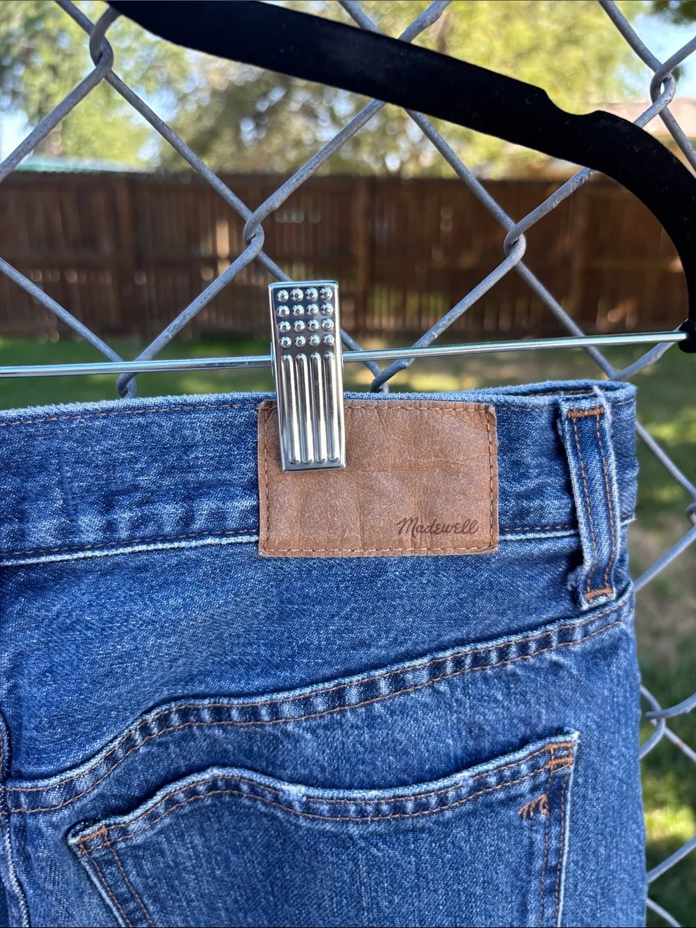Madewell High-Rise Wide-Leg Denim Jeans in Blue
